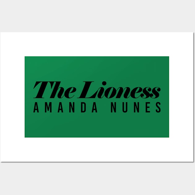 The Lioness Amanda Nunes Wall Art by cagerepubliq